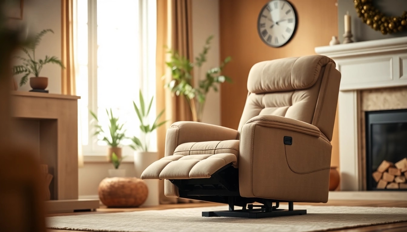 Experience luxury and comfort with this lift recliner chair designed for relaxation and support.