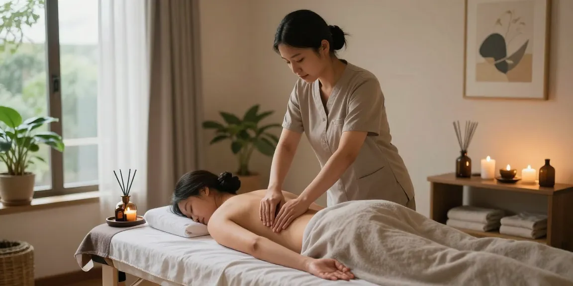 양천구출장안마 offering a relaxing massage experience in a serene studio with soothing lighting, calming ambiance, and professional therapists.