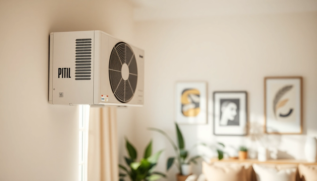 Install a mini split ac unit efficiently in a cozy modern living room for optimal comfort.