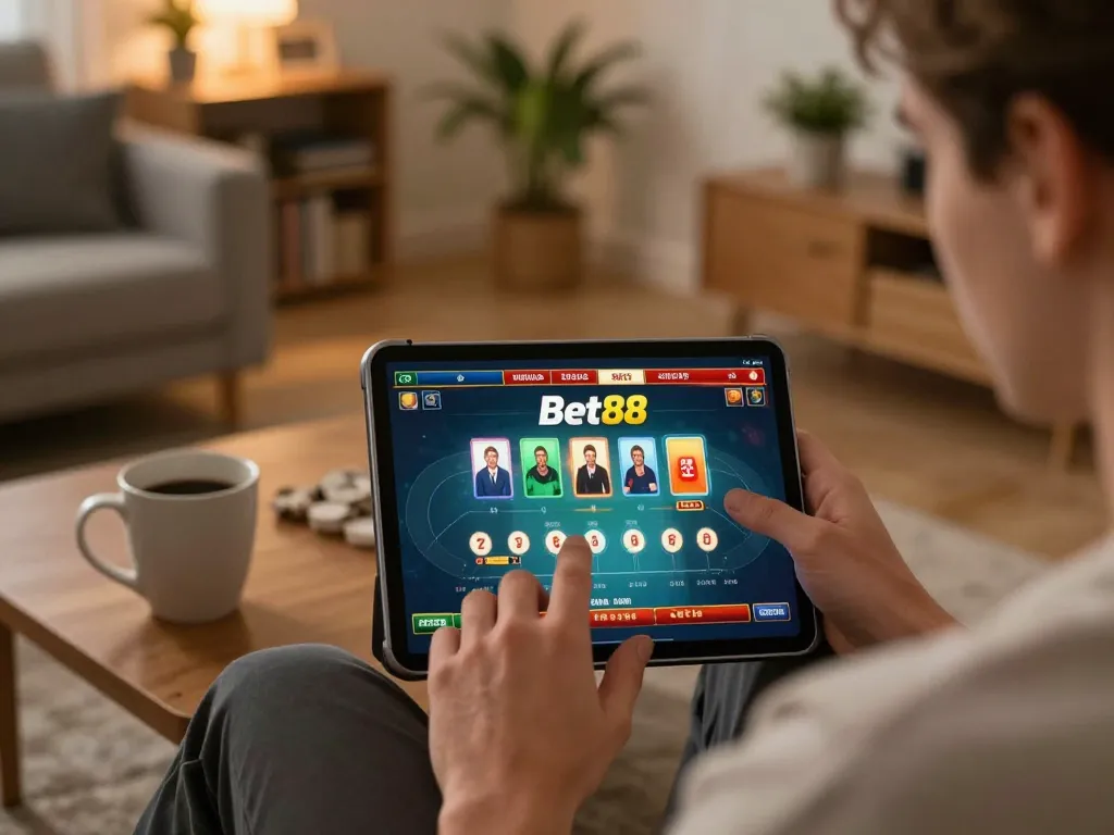 Engaging in online poker gameplay at Bet88 using a tablet link vào Bet88 không bị chặn for seamless access.