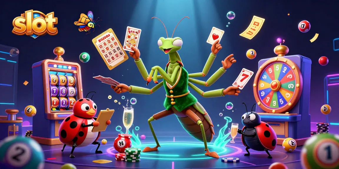 Spin and win at this vibrant slot scene featuring colorful lottery balls and dynamic gaming elements.
