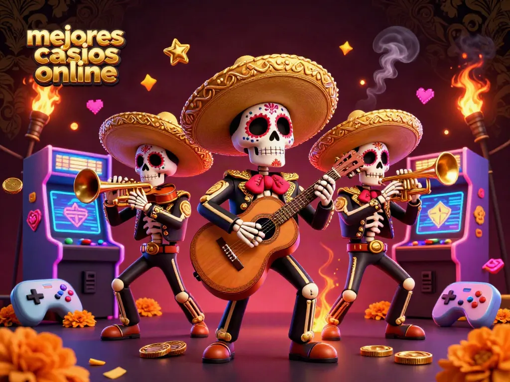 Juega en los mejores casinos online mientras disfrutas de una fiesta mexicana vibrante.