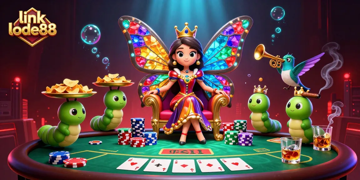 Experience the thrill of link lode88 as vibrant casino elements and characters come to life.