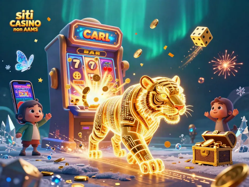 I giocatori esplorano il mondo dei siti casino non AAMS, circondati da emozionanti simboli e vincite.