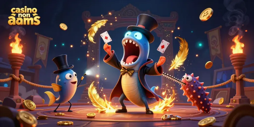 I giochi d'azzardo nei casinò non AAMS, rappresentati da un'illustrazione 3D vivace e ricca.