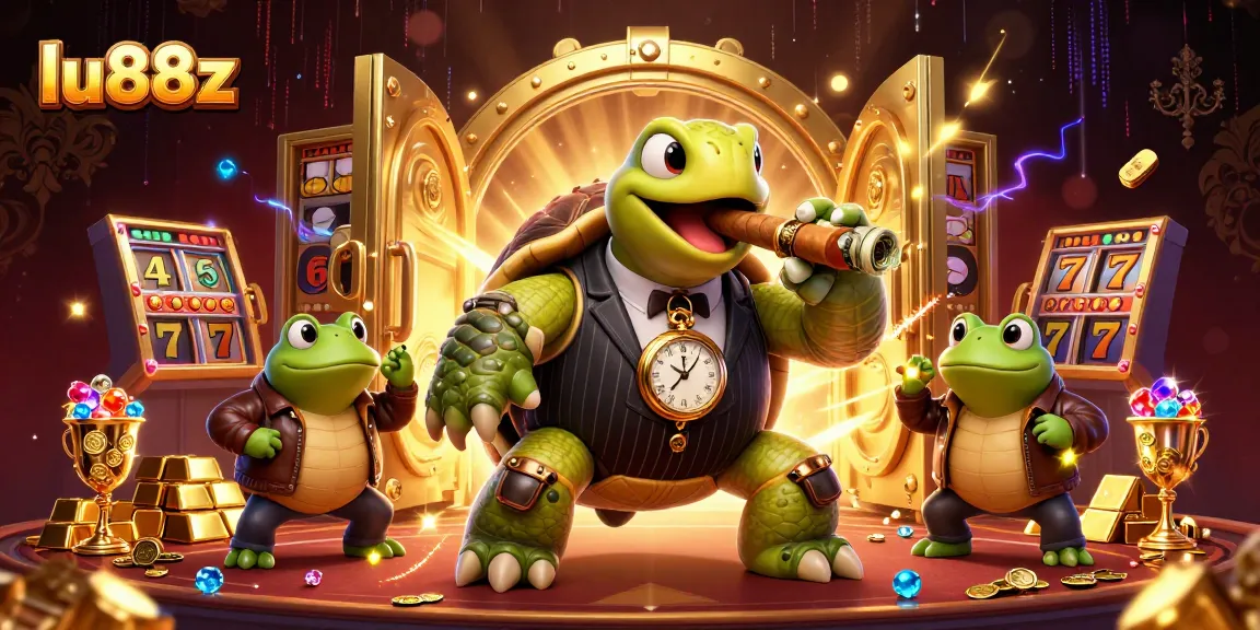 Engage with thrilling gaming at lu88z featuring dynamic scenes of slot reels and high-stakes action.