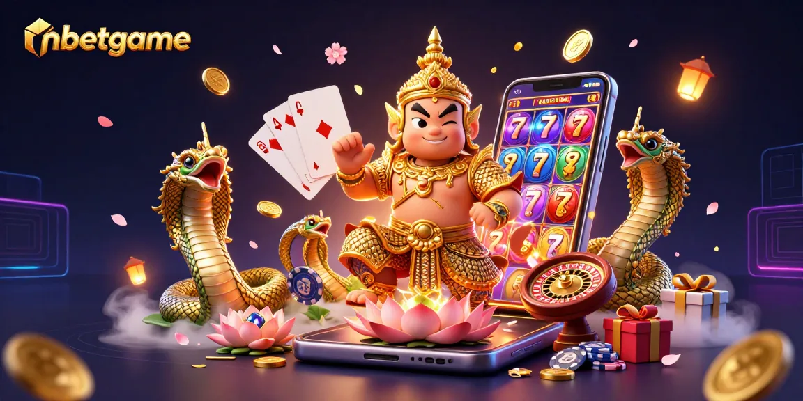 Engage with the nbetgame slot world, featuring colorful reels and dynamic casino elements.
