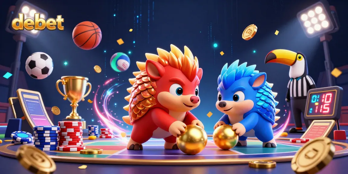 Engage in thrilling bets and competition with debet's exciting 3D pangolin showdown.