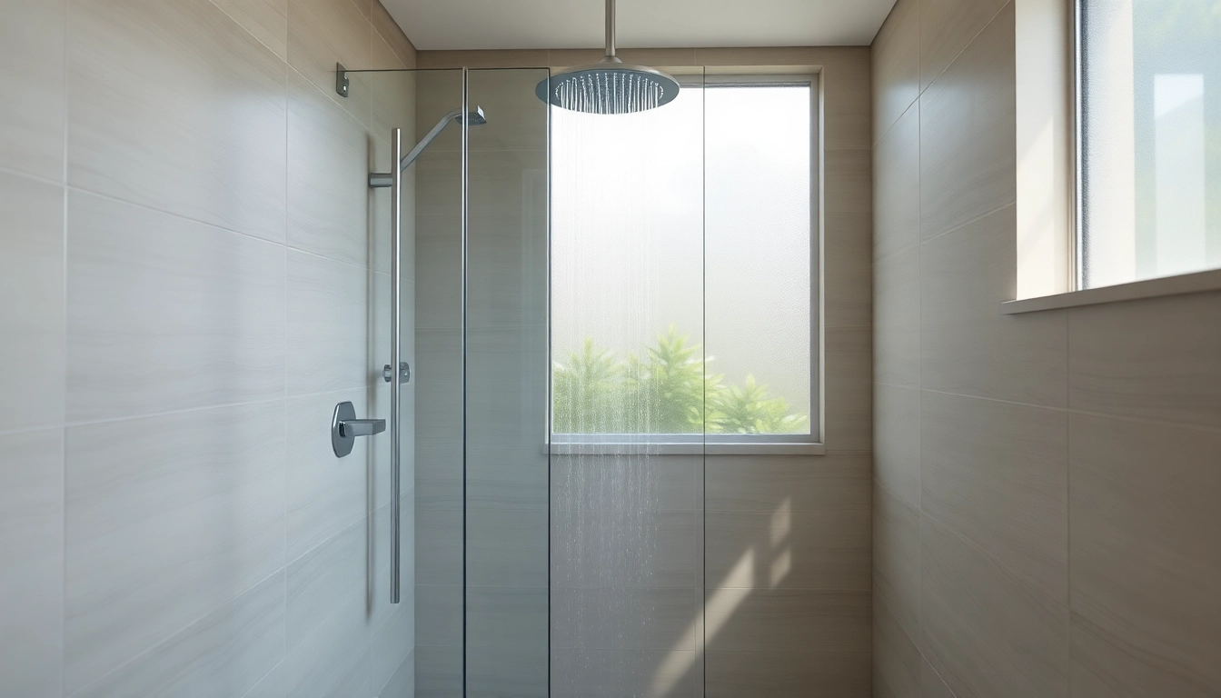 Transform your space with elegant showers Australia, featuring a stylish rainfall showerhead and serene ambiance.