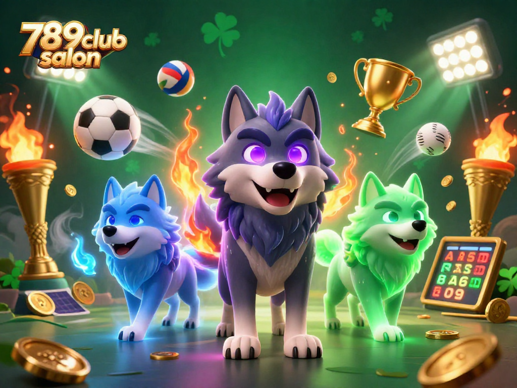 Chơi game cá cược tại 789club salon với những cảnh tượng huyền ảo và các thành phần thể thao tỏa sáng.