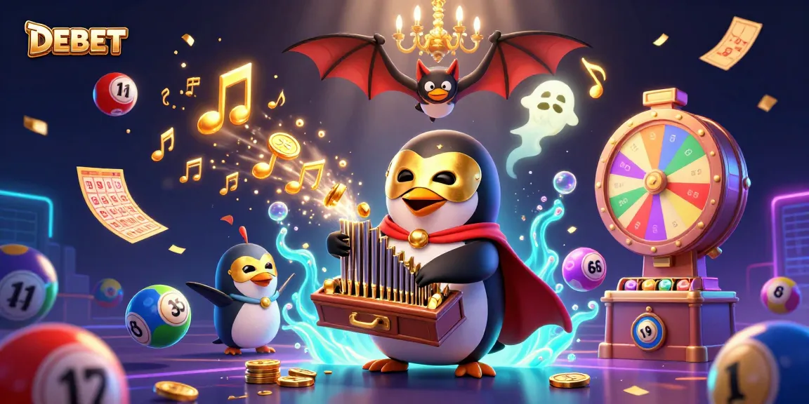 Experience thrilling gameplay with DEBET as colorful lottery elements bounce dynamically!