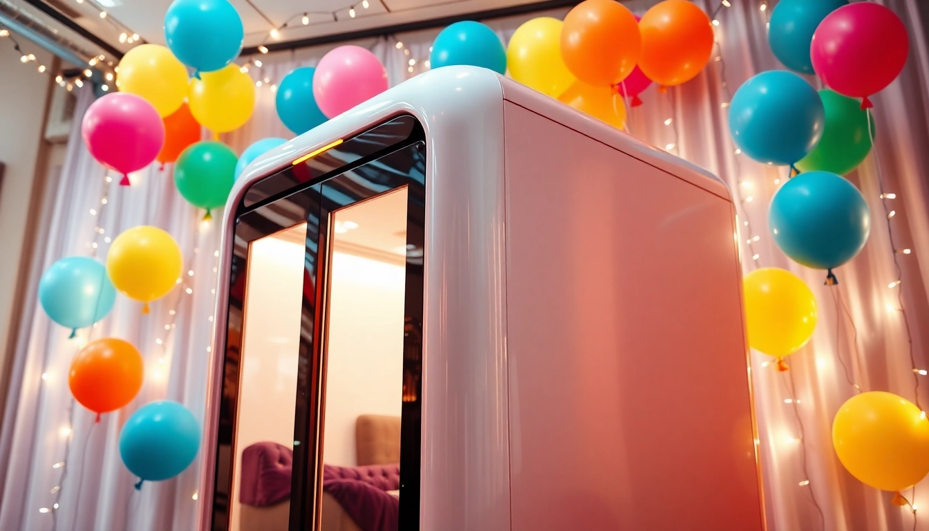 Experience fun with a sleek photo booth rental chicago amidst a vibrant party scene.