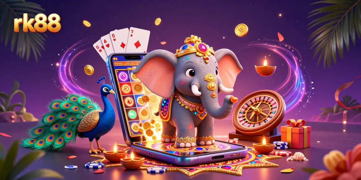Engage with rk88 as you spin the reels and enjoy vibrant casino elements in a rich 3D scene.