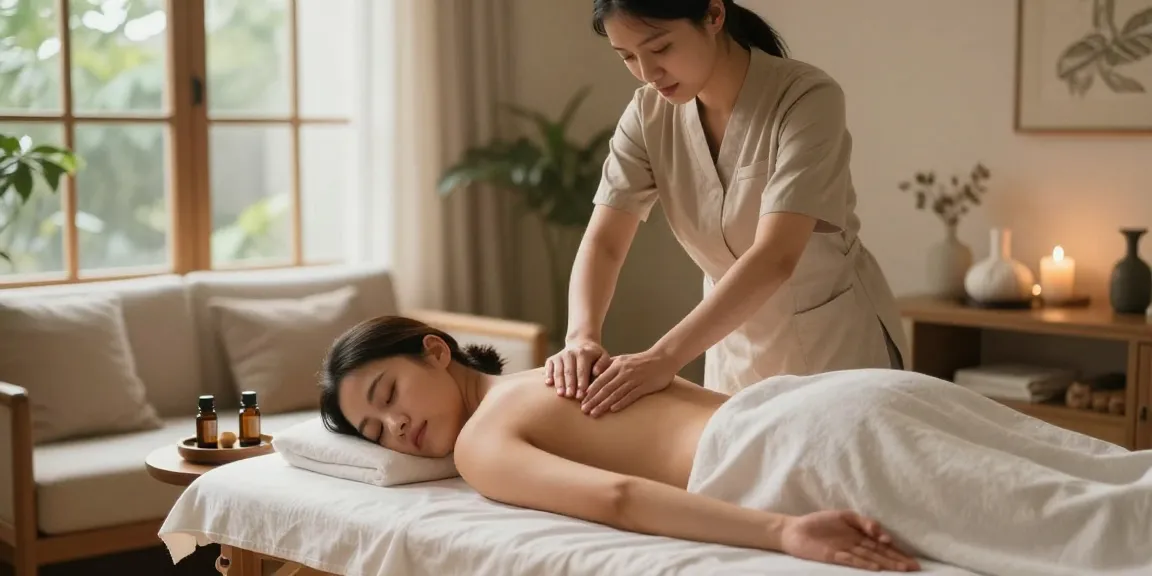 Discover rejuvenating 구리출장안마 experience with professional therapist in serene home setting.