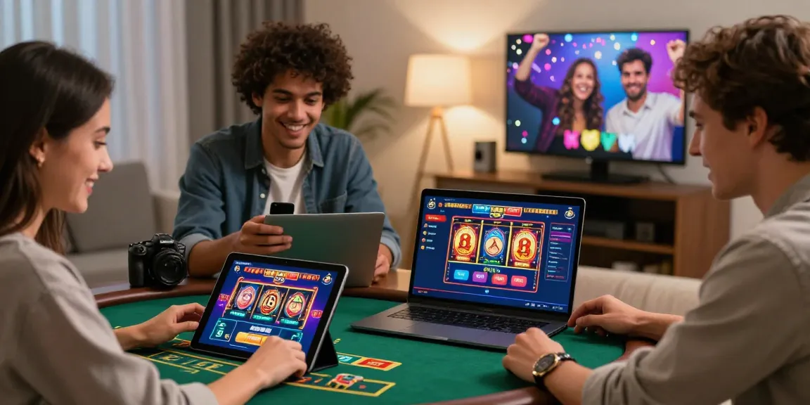 Young adults enjoying online gaming at a virtual casino, showcasing the vibrant atmosphere of https://sssk.org.uk