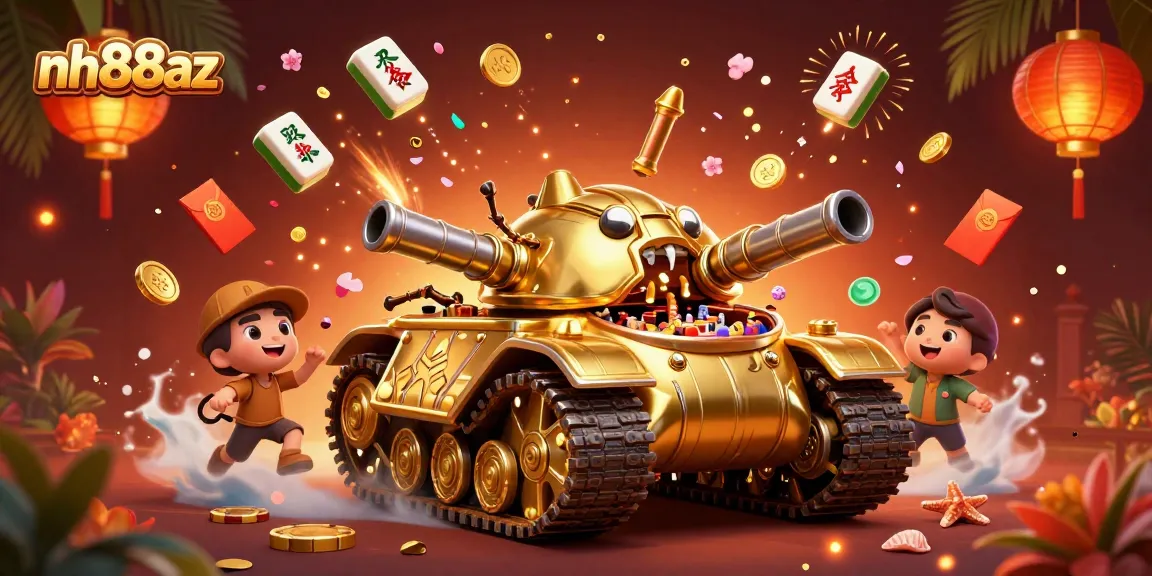 Engaging nh88az gameplay with a golden beetle tank and vibrant casino elements.
