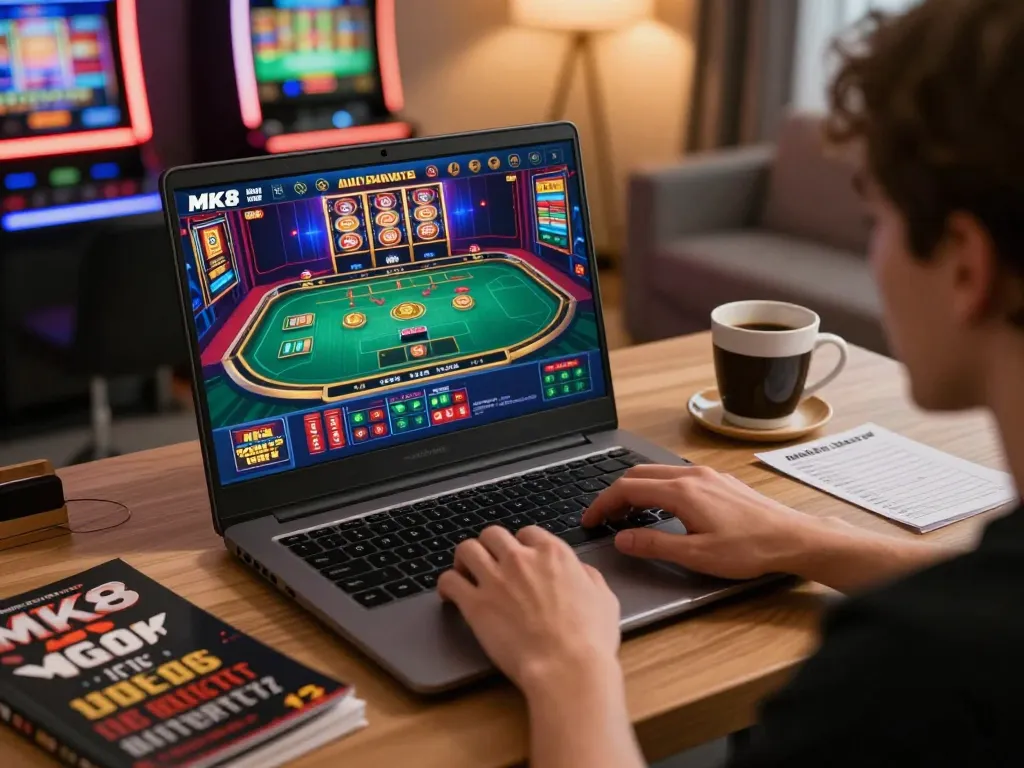 Engaging gameplay on MK8 online casino platform showcasing a live dealer game.