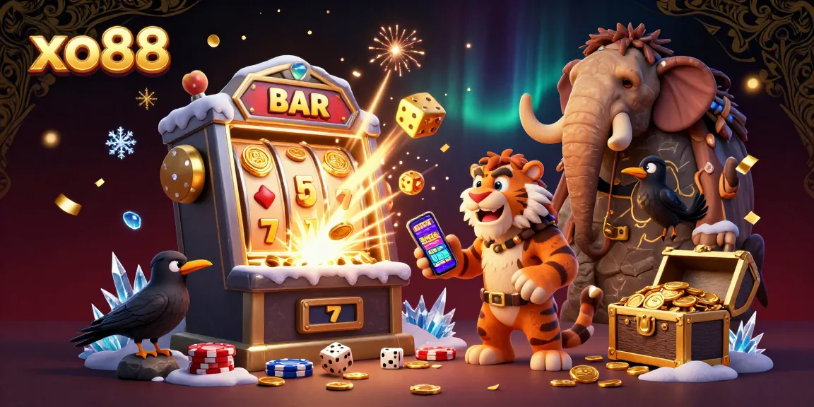 Play thrilling casino games at xo88 with sabertooth tigers and cavemen in a rich 3D environment.