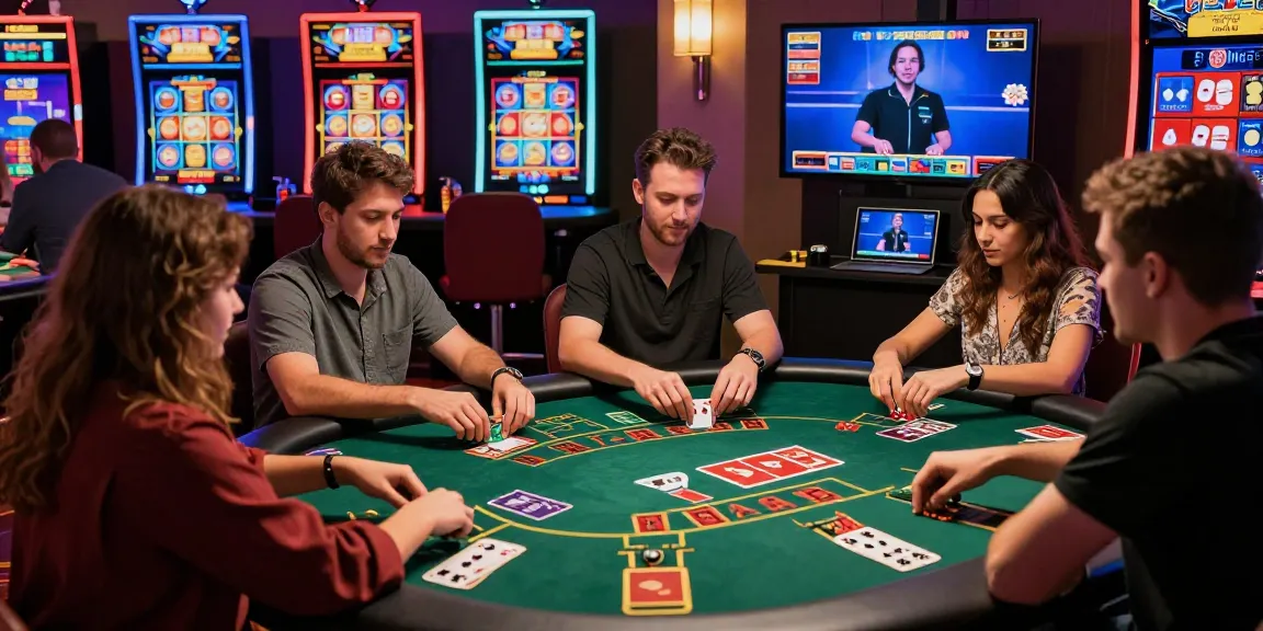 Engaging scene of players at a virtual blackjack table celebrating with credit card options, featured on southsomersetenvironment.co.uk.