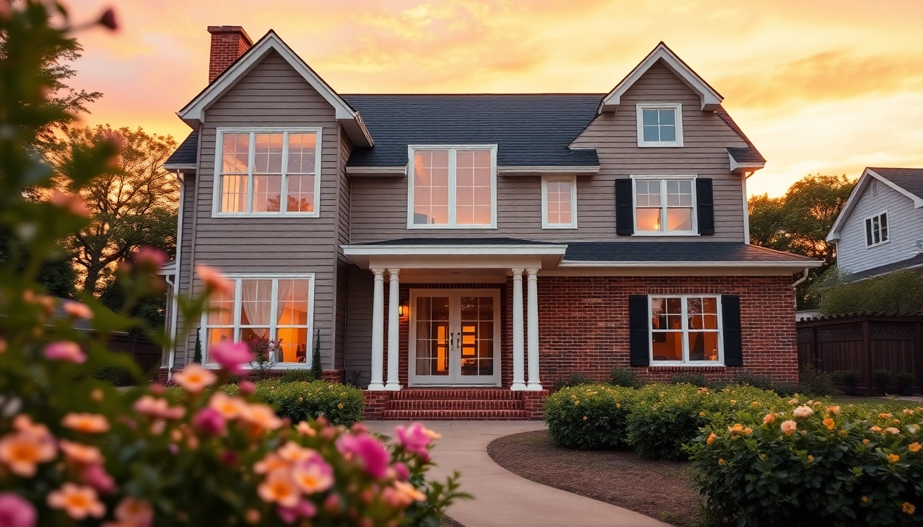 Stunning colonial addition enhances a traditional home with elegant architectural details.