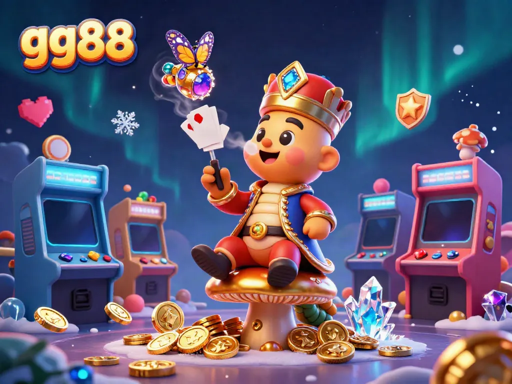 Experience thrilling gameplay with gg88 in an engaging 3D casino illustration featuring vibrant gaming elements.