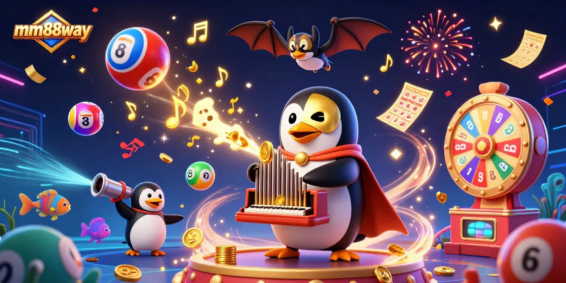 Experience the thrill of gaming action with mm88way's vibrant 3D casino scene.