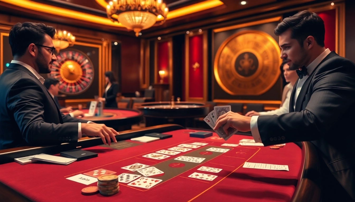 Experience the thrill of Haywin with a vibrant casino scene showcasing Baccarat, roulette, and poker chips.