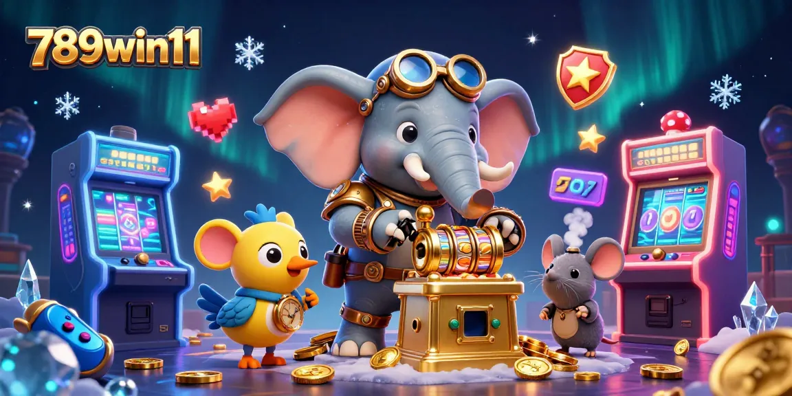 Experience the excitement at 789win11 with this vibrant, animated casino scene.