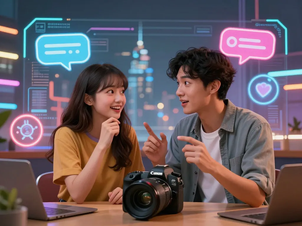 Interactive Crushon AI chat experience with customizable characters in a vibrant digital setting.