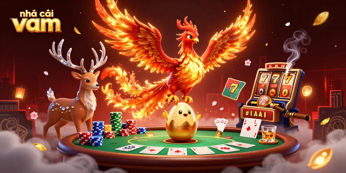 Immerse yourself in the vibrant world of nhà cái vmax with a dazzling display of poker and slot elements.