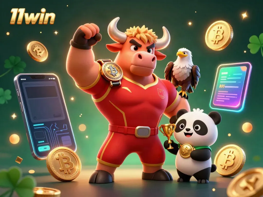 Experience the excitement of winning with 11win in a vibrant casino scene featuring dynamic characters and glowing elements.