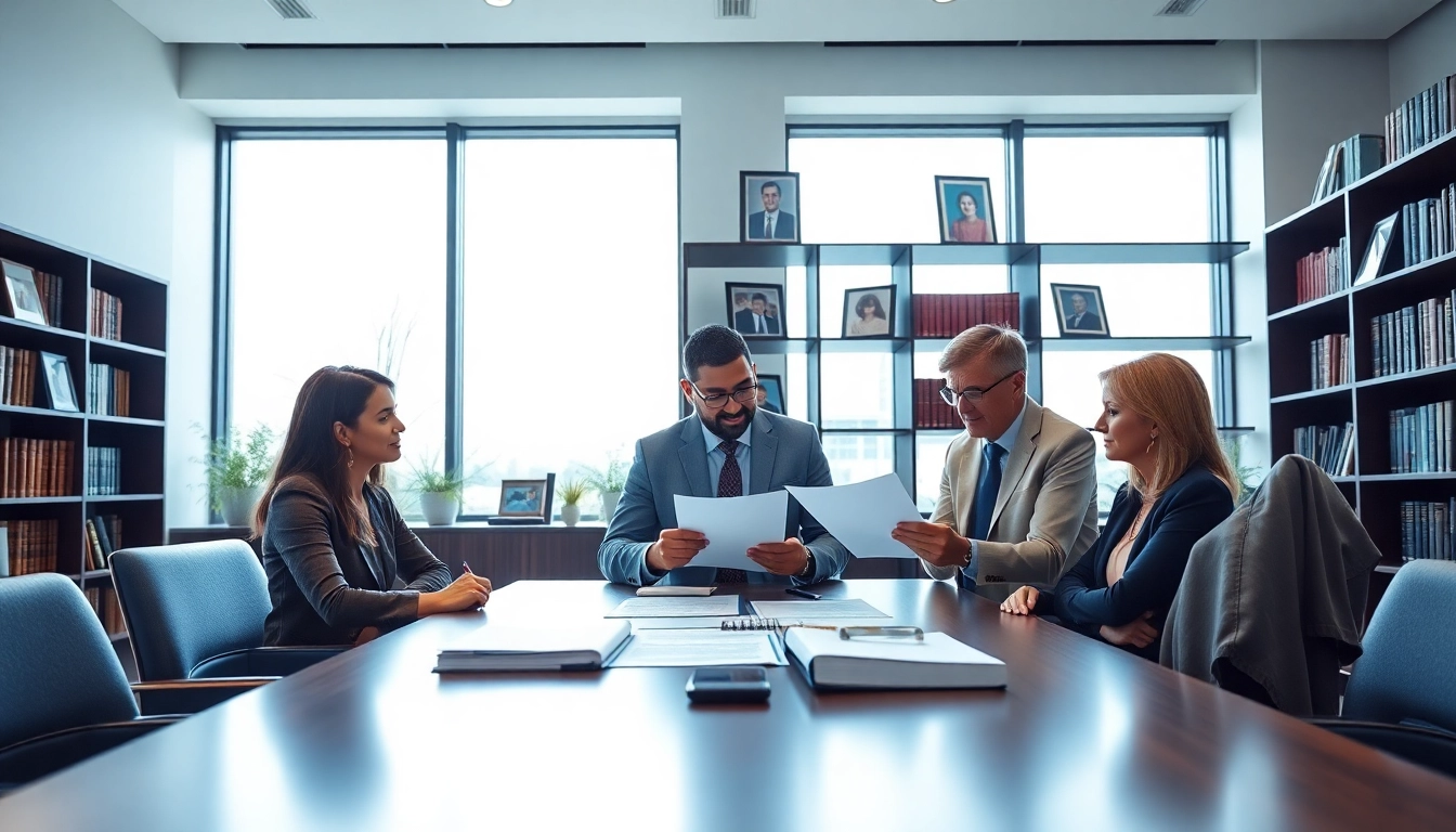 Engagement in estate planning discussion highlighting trust and legacy in a professional setting.